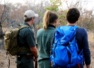 Bei der Nashornbeobachtung auf der Walking Safari